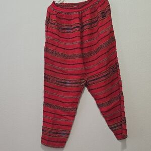 Laise Adzer Colorful Red Handwoven Bohemian, Lagenlook S ( No Tag)